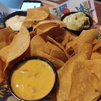 Bout Time Pub & Grub - Triple Play Appetizer (Queso, jalapeno, guacamole dips) - Sports Bars Near Me - West Valley City, Utah Bout Time Pub & Grub - Triple Play Appetizer (Queso, jalapeno, guacamole dips) - Sports Bars Near Me - West Valley City, Utah