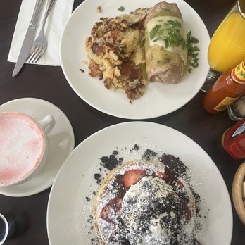 Lady C’s - Pancakes Carnitas burrito Strawberry latte - Breakfast & Brunch Near Me - Tarzana, California Lady C’s - Pancakes Carnitas burrito Strawberry latte - Breakfast & Brunch Near Me - Tarzana, California
