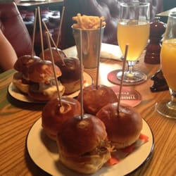 Dat Bar - Sliders. Good quality burgers and buns. Nice relishes