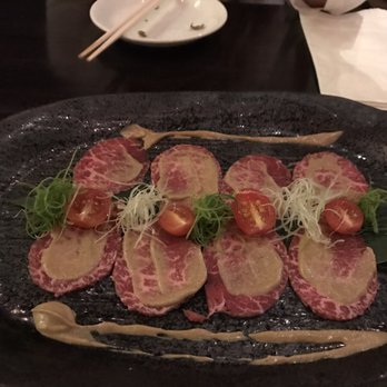 Kinjiro - Carpaccio should be cut thinner and this meat was def not waygu quality 2 out of 5 - Izakaya Near Me - Los Angeles, California Kinjiro - Carpaccio should be cut thinner and this meat was def not waygu quality 2 out of 5 - Izakaya Near Me - Los Angeles, California