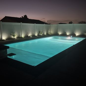 CJL Construction - a pool at night - General Contractors Near Me - Riverside, California CJL Construction - a pool at night - General Contractors Near Me - Riverside, California