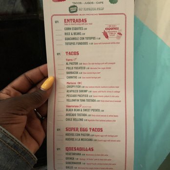Tacombi - Entree menu - Mexican Near Me - Brooklyn, New York Tacombi - Entree menu - Mexican Near Me - Brooklyn, New York