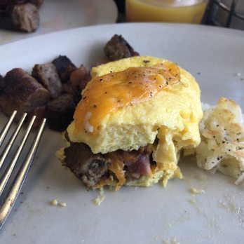 Biscuits Cafe - Meaty omelette with hash browns; bombbb - Breakfast & Brunch Near Me - Peoria, Arizona