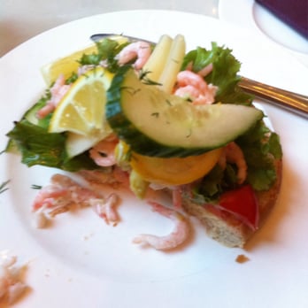 Wienercaféet - You prawn open style sandwich - Desserts Near Me - Stockholm, Alberta Wienercaféet - You prawn open style sandwich - Desserts Near Me - Stockholm, Alberta