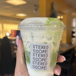 Stereoscope Coffee - Ceremonial Matcha Milk with cream top