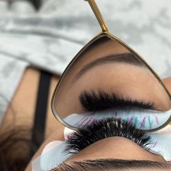 Queen City Glam Artistry - Winged eyeliner style lash extensions