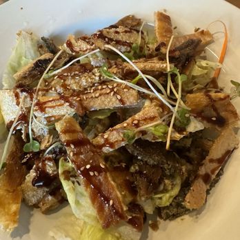 Blue Orchid - Fish skin and salad - Sushi Bars Near Me - Charlotte, North Carolina