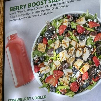MAD Greens - Round Rock - Berry Boost Salad with a strawberry cooker! - Salad Near Me - Round Rock, Texas