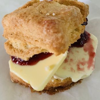 Cafe Fever - Raspberry Jam & Butter Scone - Bakeries Near Me - Artesia, California Cafe Fever - Raspberry Jam & Butter Scone - Bakeries Near Me - Artesia, California