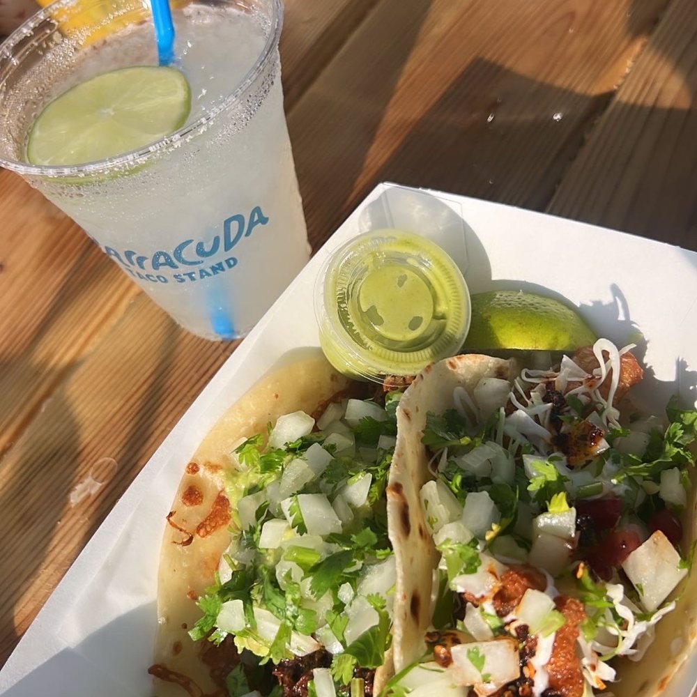 Barracuda Taco Stand - Pork taco deluxe and a fish taco - Tacos Near Me - Baton Rouge, Louisiana Barracuda Taco Stand - Pork taco deluxe and a fish taco - Tacos Near Me - Baton Rouge, Louisiana