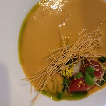 MAMA Oakland - Chilled White Peach Gazpacho - Italian Near Me - Oakland, California