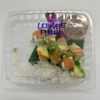 Aikan Sushi - Ultimate Philly. Looks on the small side for $15 roll. - Sushi Bars Near Me - Long Beach, California