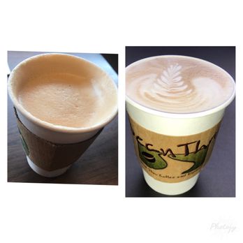 BeanThru - Their "latte" vs. our professionally microfoamed, velvety BeanThru latte. Are they being serious?? - Coffee & Tea Near Me - Pittsburgh, Pennsylvania BeanThru - Their "latte" vs. our professionally microfoamed, velvety BeanThru latte. Are they being serious?? - Coffee & Tea Near Me - Pittsburgh, Pennsylvania