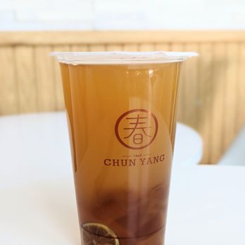 Chun Yang Tea - Lemon green tea with ai yu jelly - Bubble Tea Near Me - Sunnyvale, California