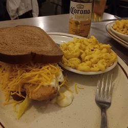 Loyal Cafe - Fish sandwich and Mac and cheese.