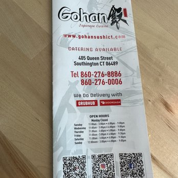 Gohan Japanese Cuisine - Sushi Bars Near Me - Southington, Connecticut