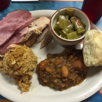 Longwood General Store - My husband's ham and turkey combo meal and fugly green beans. - Convenience Stores Near Me - Mooringsport, Louisiana