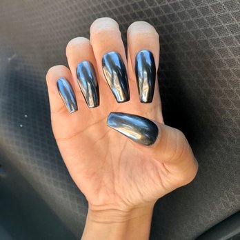 Stash House Az - Black Chrome | Nails by Leib - Waxing Near Me - Phoenix, Arizona