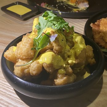 Yunta Nikkei - Cauliflower Tempura Aji Amarillo - Peruvian Near Me - Charlotte, North Carolina