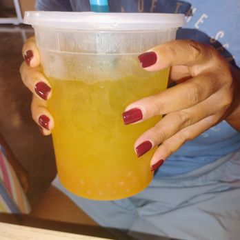 Koco Korean Fried Chicken & Croffles - Mango lemonade. So good!! - Korean Near Me - Virginia Beach, Virginia