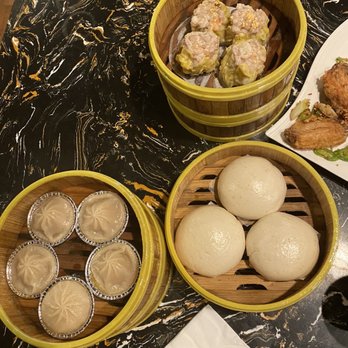 Triumph Valley - XLB, custard buns, shumai (from left to right, counterclockwise) - Dim Sum Near Me - Renton, Washington