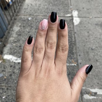 Moko Nail & Spa - UV fill in & correction. walked in with index finger nail missing came out with a GORGEOUS set with swarovski crystals - Nail Salons Near Me - Brooklyn, New York Moko Nail & Spa - UV fill in & correction. walked in with index finger nail missing came out with a GORGEOUS set with swarovski crystals - Nail Salons Near Me - Brooklyn, New York