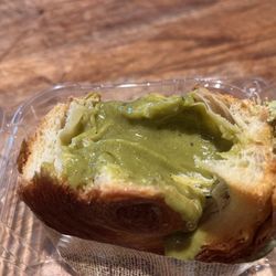 Texas Coffee Works - Pistachio filling inside of the supreme croissant