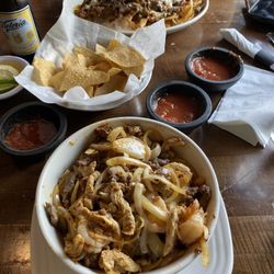 Tex Mex nachos and fiesta bowl