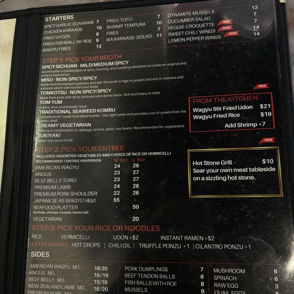 Shabu Shack - Menu 1 - Japanese Near Me - Sacramento, California Shabu Shack - Menu 1 - Japanese Near Me - Sacramento, California