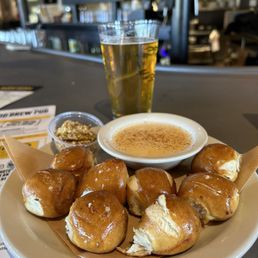 Pretzel Bites! Wish they were just baked but... I still ate of all them lol Pretzel Bites! Wish they were just baked but... I still ate of all them lol