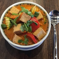 Real Thai Cafe Grovedale - Tom Yum Puk . Tom Yum Vegetable Soup .