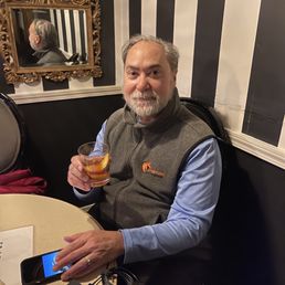 Husband having a drink
