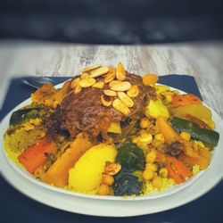 Tetúan - cuscus de verduras y carne