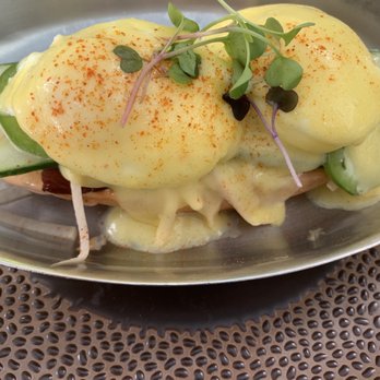 Blue Duck Tavern - Pork Belly Benedict* (Mustard's Garden, MD) - New American Near Me - Washington, DC, District of Columbia