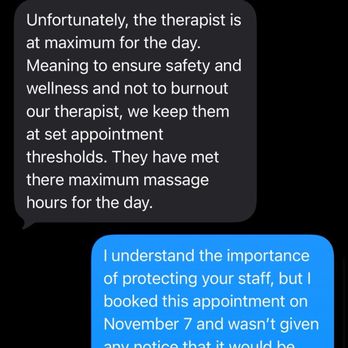 Cure The Pain - Text exchange Part 2 - Massage Therapy Near Me - Seal Beach, California