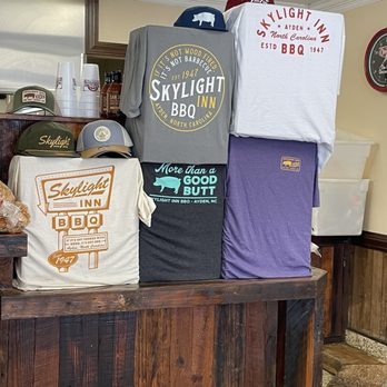 Skylight Inn BBQ - Shirts and caps - Barbeque Near Me - Ayden, North Carolina