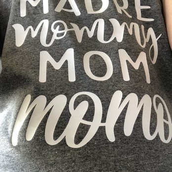 Long Beach Graphix - Mother's Day shirt with the name my son actually calls me vinyled right into the shirt within minutes - Graphic Design Near Me - Long Beach, California