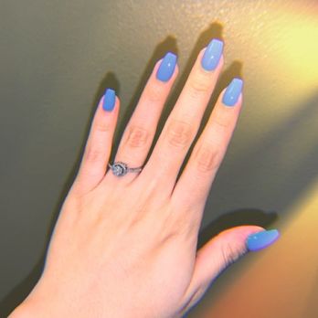 Glam Chateau - Blue nails by Ivy - Nail Salons Near Me - Westminster, California