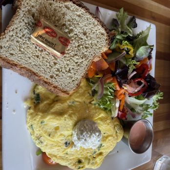 Portage Bay Cafe - Goat Cheese Omelette (veg) - New American Near Me - Seattle, Washington Portage Bay Cafe - Goat Cheese Omelette (veg) - New American Near Me - Seattle, Washington