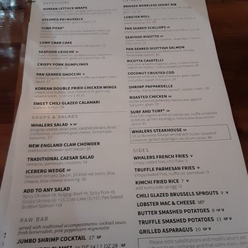 Whalers - Restaurant menu - Bars Near Me - Bay Shore, New York Whalers - Restaurant menu - Bars Near Me - Bay Shore, New York