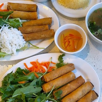 Pho Tasty - 2 orders of 5A. Crispy Vietnamese Egg Rolls with Lettuce Wraps wirh 16 oz. Extra Small Broth and butter rice - Vietnamese Near Me - Artesia, California Pho Tasty - 2 orders of 5A. Crispy Vietnamese Egg Rolls with Lettuce Wraps wirh 16 oz. Extra Small Broth and butter rice - Vietnamese Near Me - Artesia, California