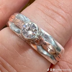 The Pickled Pug Jewelry - CZ in sterling with copper