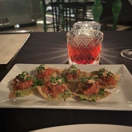 The ahi tuna tostados were excellent. The ahi tuna tostados were excellent.