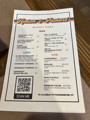 Menu photo 3 Hudson & Packard Poughkeepsie, NY