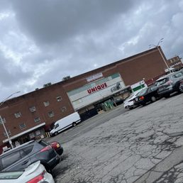 Back of store. Lots of parking