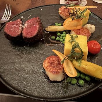 Tiffins Restaurant - Surf and Turf Entree - New American Near Me - Lake Buena Vista, Florida Tiffins Restaurant - Surf and Turf Entree - New American Near Me - Lake Buena Vista, Florida