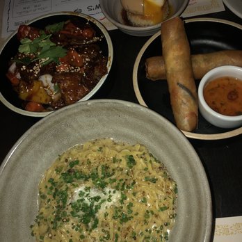 Ruby Chow's - General Tso's Vegetarian, Crispy Vegetable Rolls, cacio e pepe, shoyu tomago - Asian Fusion Near Me - Atlanta, Georgia