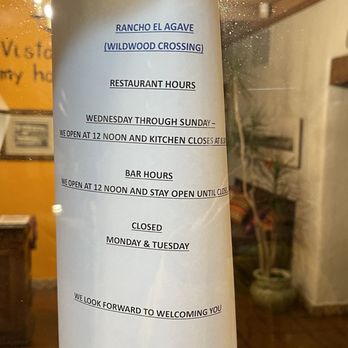 Rancho El Agave - Operating hours - Music Venues Near Me - Vista, California Rancho El Agave - Operating hours - Music Venues Near Me - Vista, California