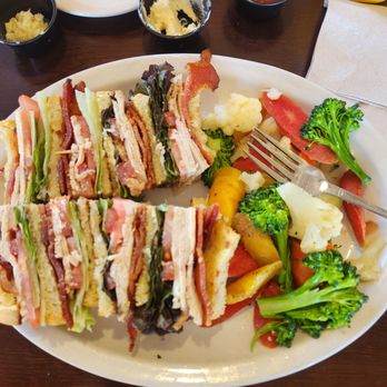 California Grill and Bar - club sandwich with vegetables. - American Near Me - Watsonville, California California Grill and Bar - club sandwich with vegetables. - American Near Me - Watsonville, California