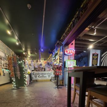 Controversial Coffee - View of inside the coffee shop - Coffee & Tea Near Me - Seaside, Oregon